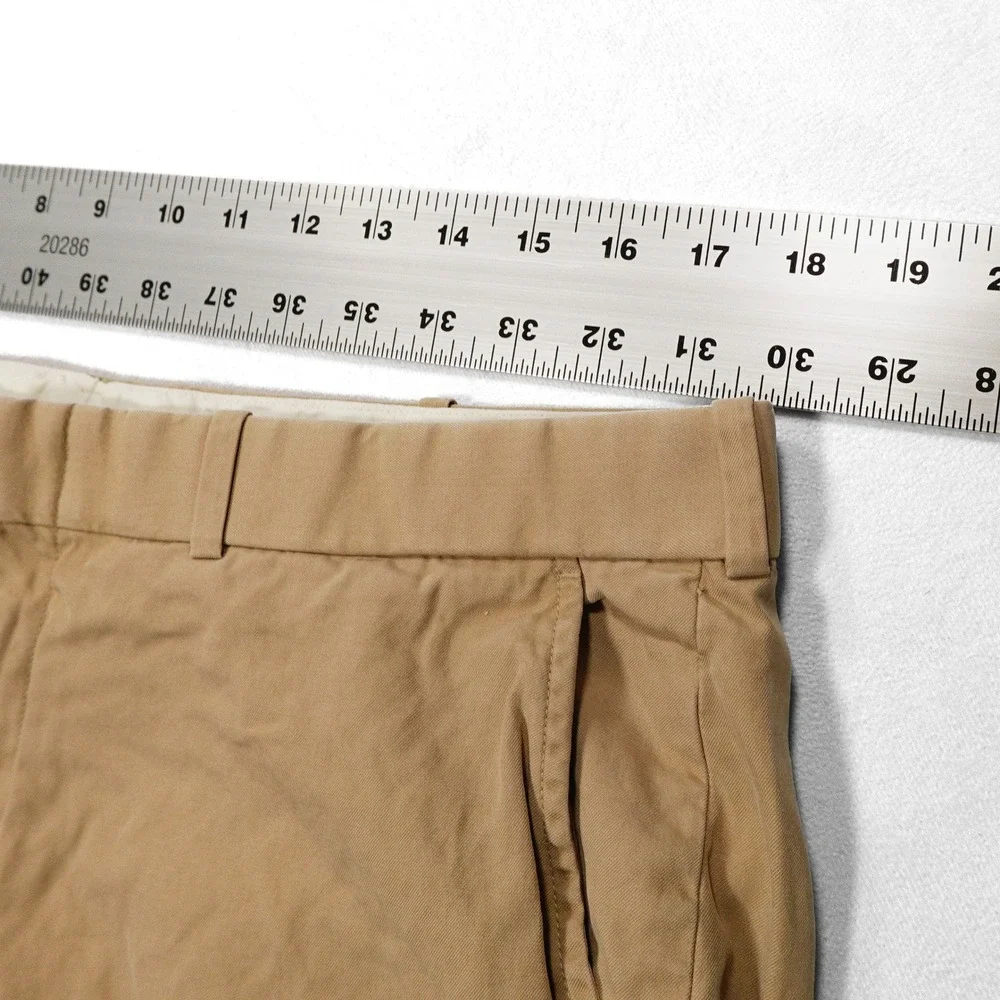 POLO RALPH LAUREN Men's 36x30 Tan Silk Cotton‎ Blend Straight Leg Chino Pants